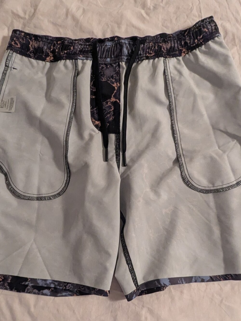 BYLT Basics Coastal Board Shorts Men's Size M Tie Dye Elastic Waist Swim Beach - Picture 5 of 7